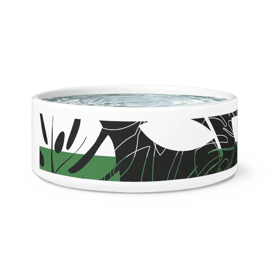 Elegant Ceramic Pet Bowl with Trendy Design for Home Aesthetics