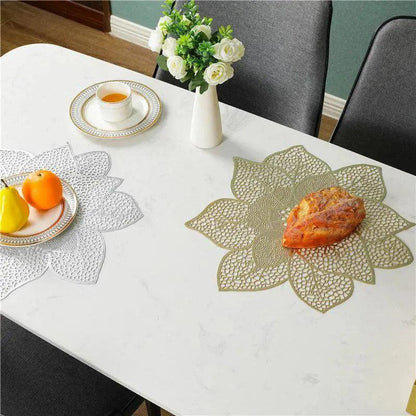 Stylish 6-Piece PVC Coaster Set for Table Protection and Elegance