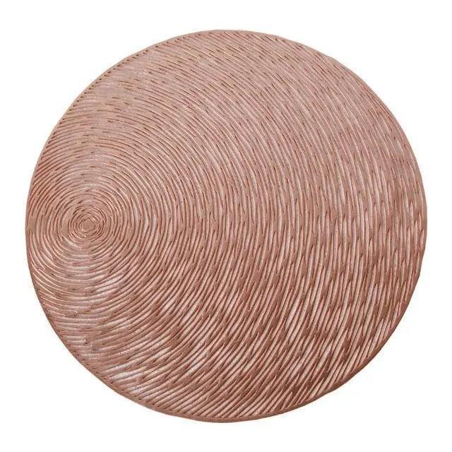 Chic Round PVC Dining Table Mat with Heat-Resistant Silicone Coating